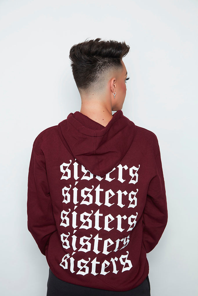 Repeating Maroon Hoodie